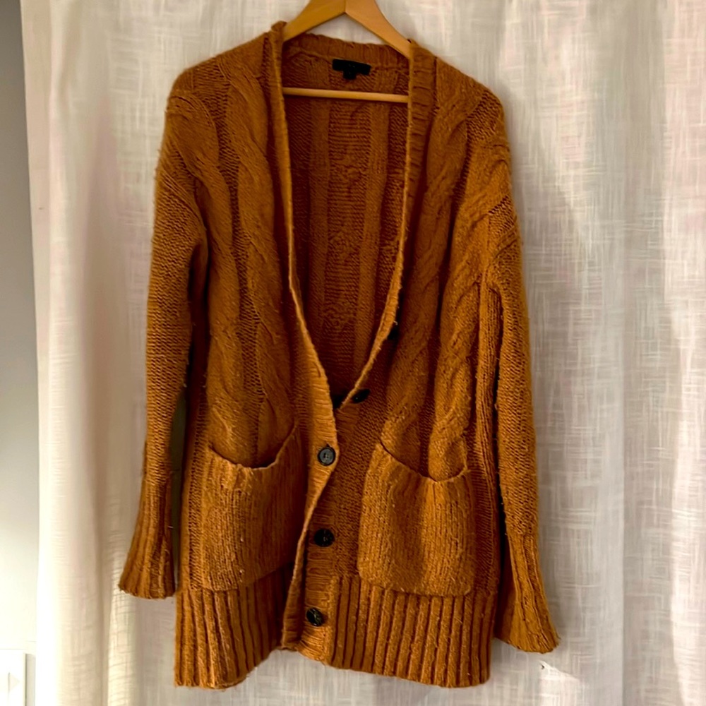 J Crew - Camel - Oversized Button Up. Size S. - image 1